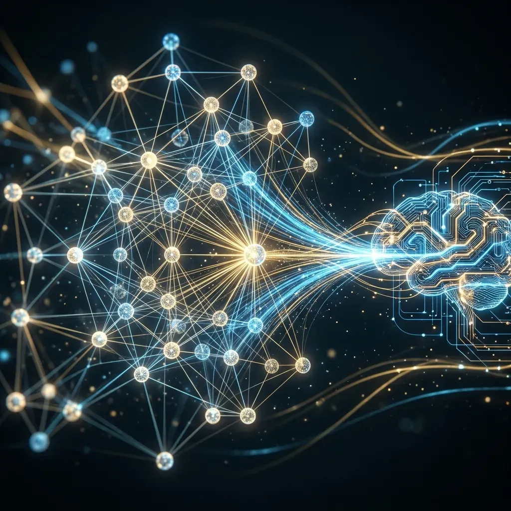 Knowledge graph structure powering enterprise RAG systems